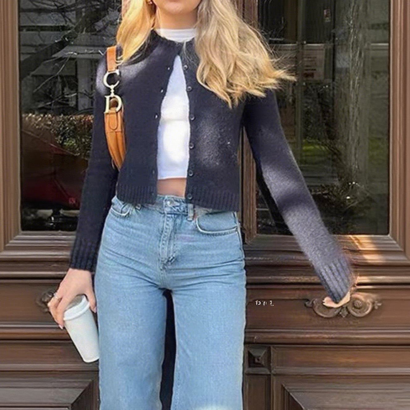 Women's Casual Simple Solid Color Long Sleeve Women's Sweater