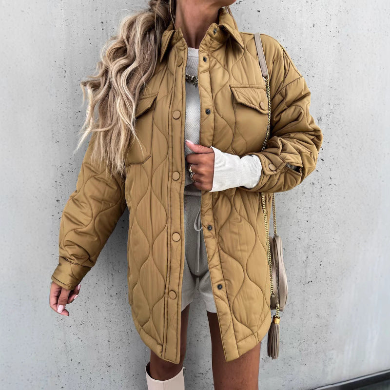 Plaid Casual Trend Lapel Single Breasted Coats