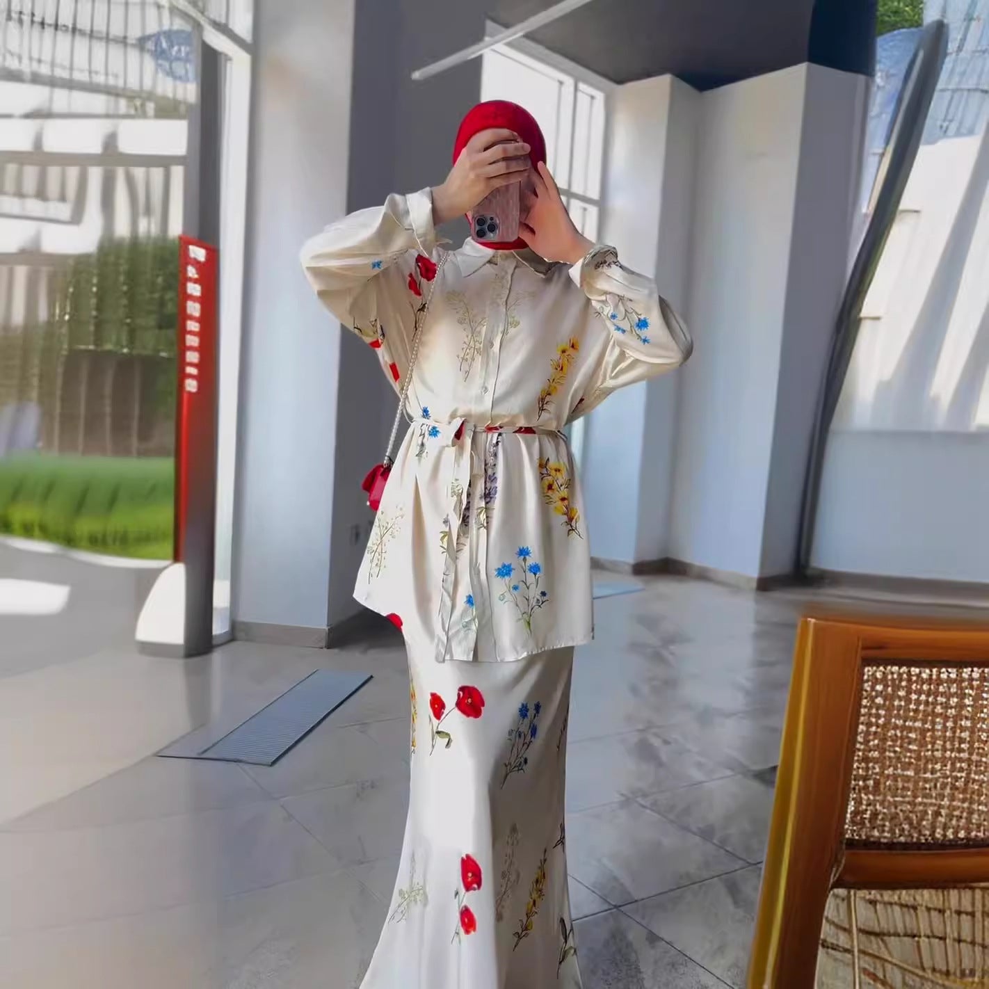 Women's Durable Arab Business Shirt High-grade Suits