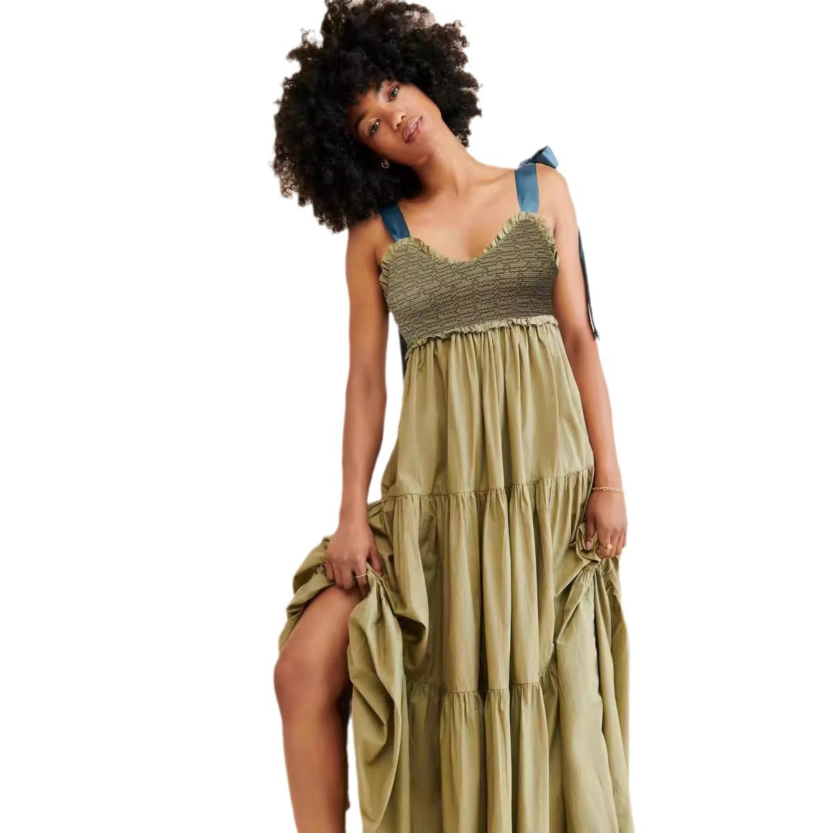 Women's Commuter Sleeveless Hot Long Strap Dress Dresses
