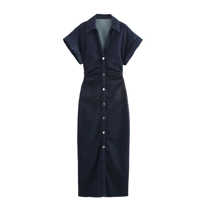 Z Summer Midi Slim Denim Dress Dresses