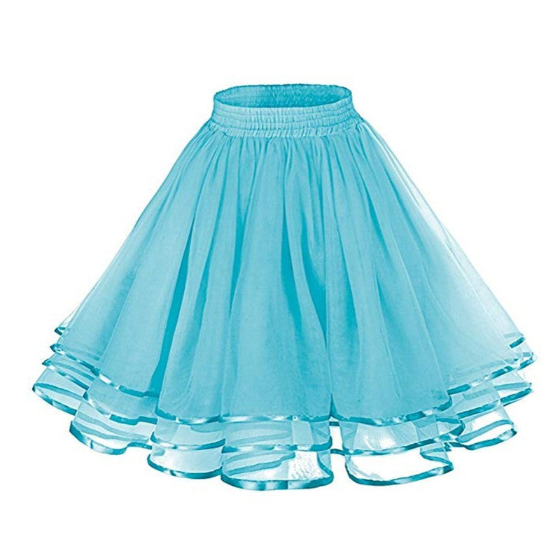 Crinoline Boneless Soft Veil Daily Ribbon Skirts
