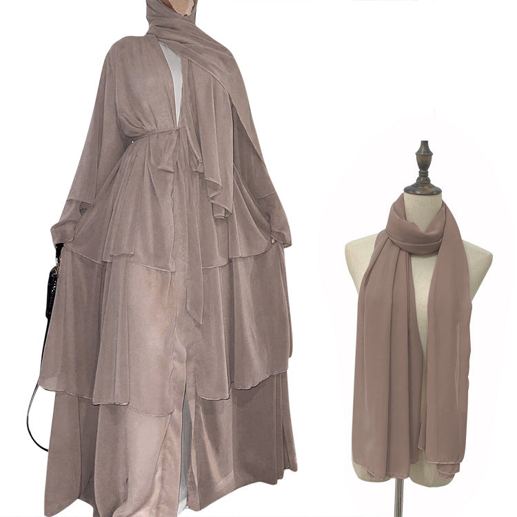 Casual Women's Temperament Lacing Chiffon Scarf Cardigans