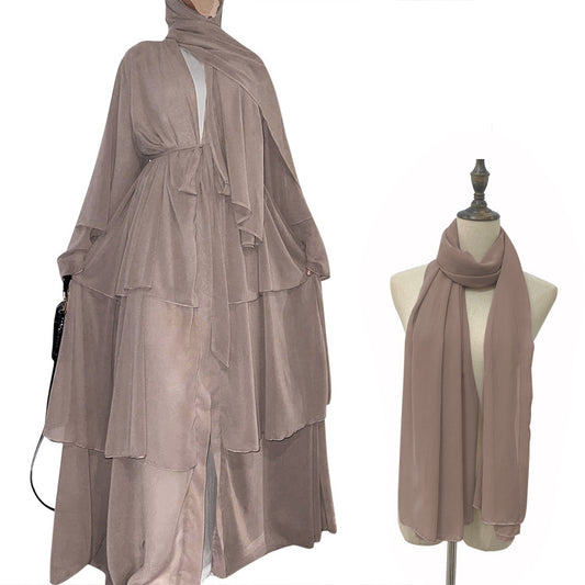 Casual Women's Temperament Lacing Chiffon Scarf Cardigans