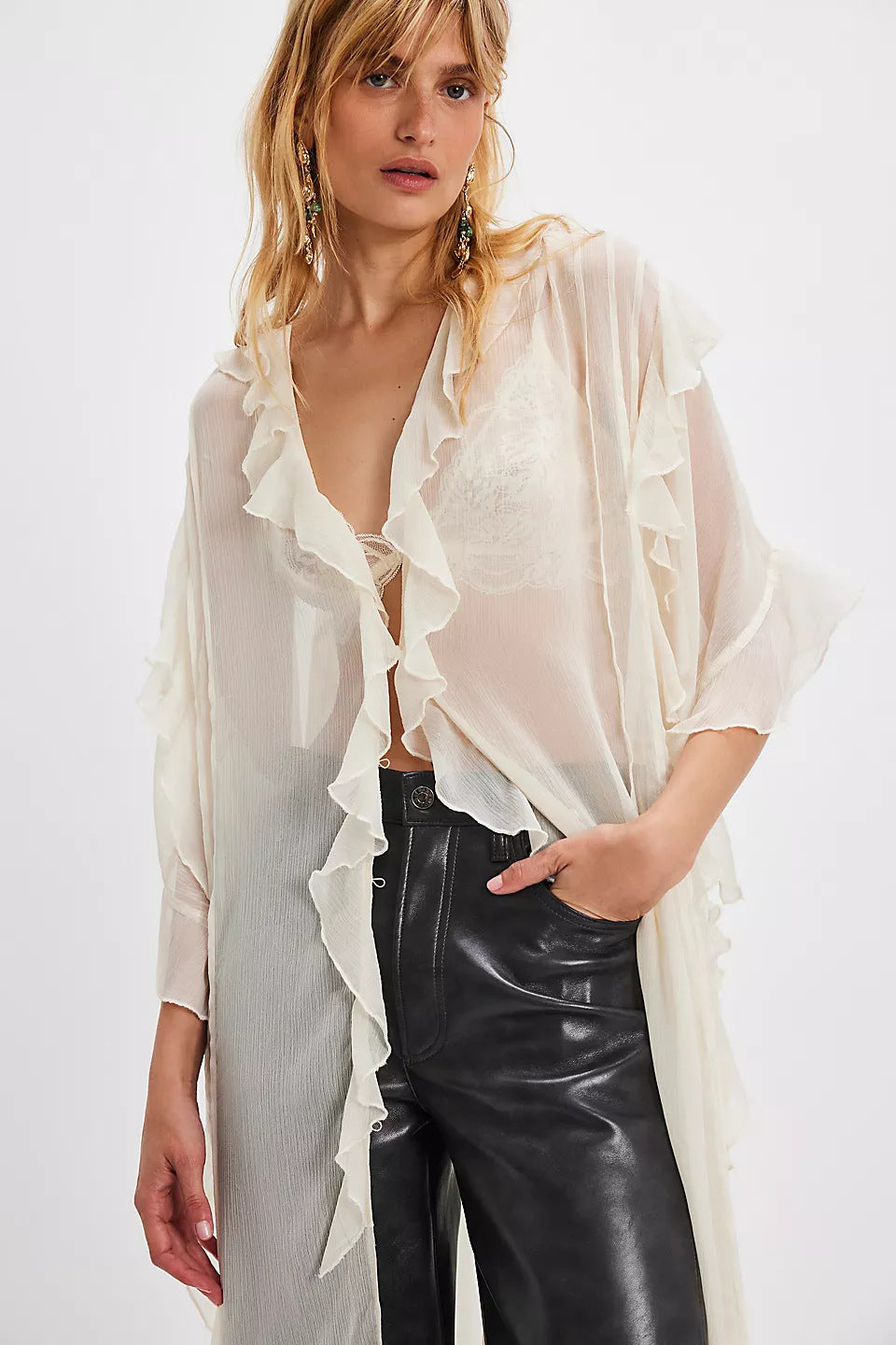 Women's Sweet Peach Summer Vacation Style Irregular Blouses