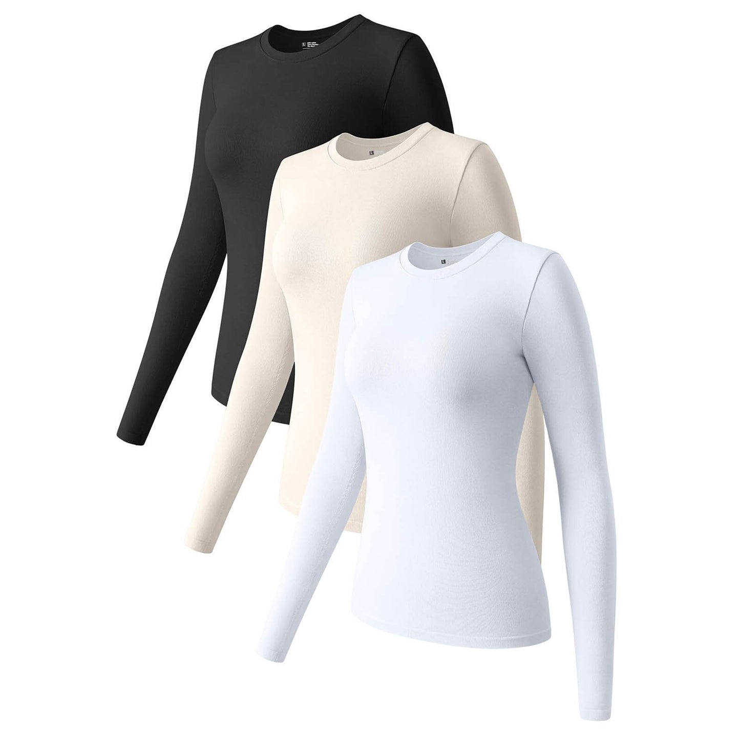 Round Neck Stretch Bottoming Shirt Inner Wear Blouses