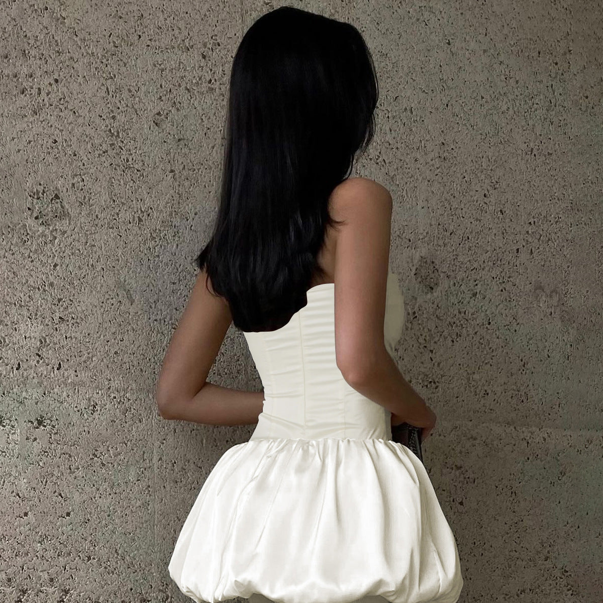 Autumn Sexy Bud Solid Color Close-fitting Dresses