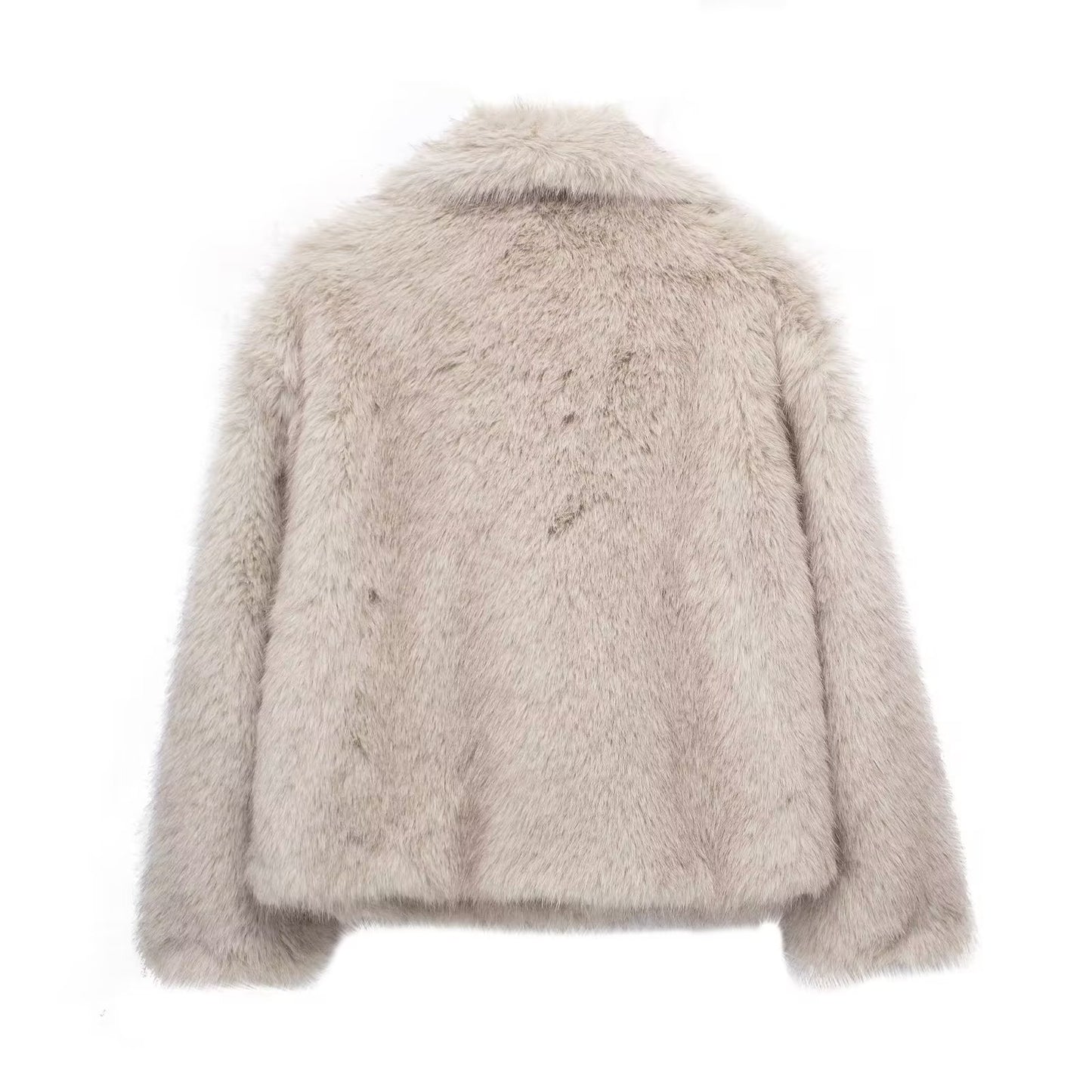 Women's Innovative French Artificial Fur Effect Coats