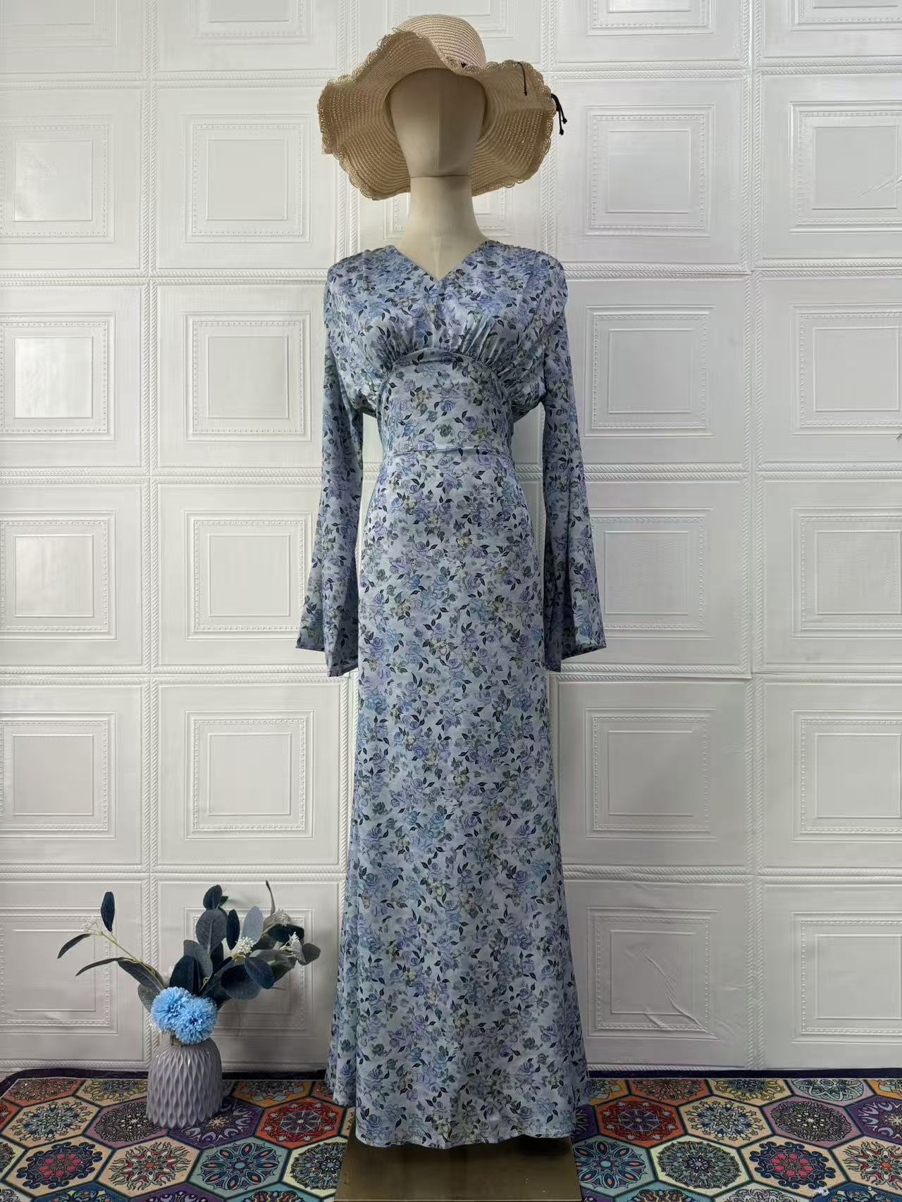 Women's Summer Elegant Soft Temperament Long Sleeve Dresses