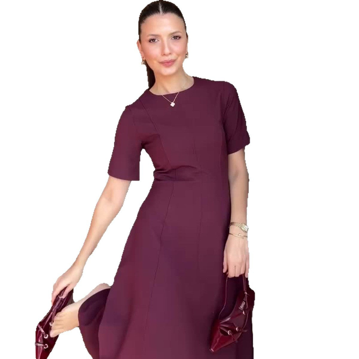 Summer Retro Elegance Sleeve Dress Casual Dresses