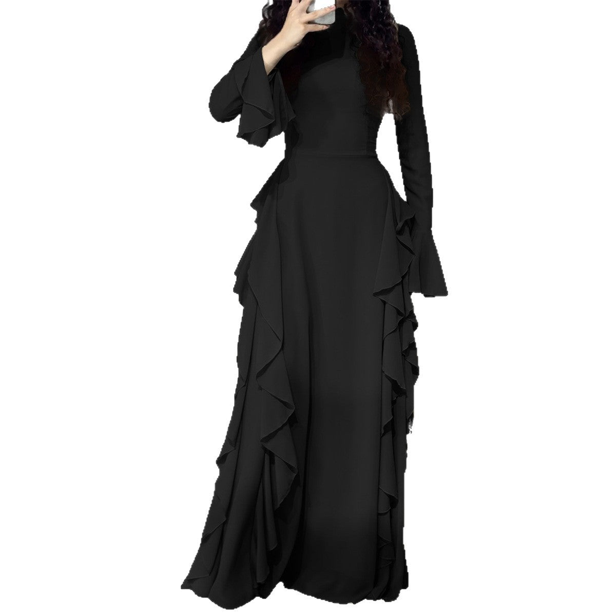 Comfortable Women's Fashion Long-sleeved Temperament Commute Dress