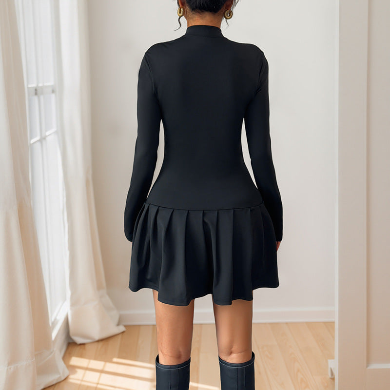 Elegant Sweet Bow Fastener Decoration Collar Dresses
