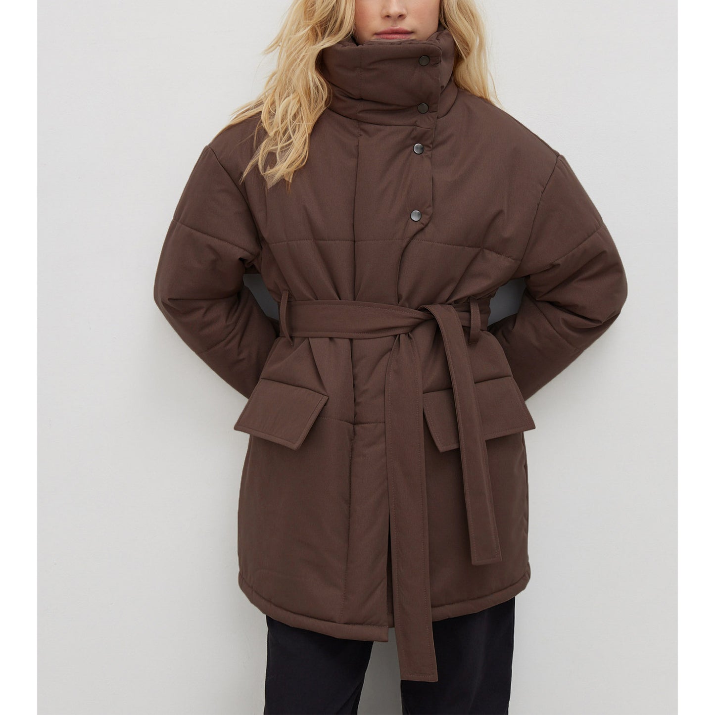 Turtleneck Winter Temperament Commute Fashionable Warm Coats