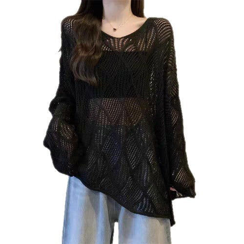 Women's Idle Style Design Loose Sun Protection Sweaters
