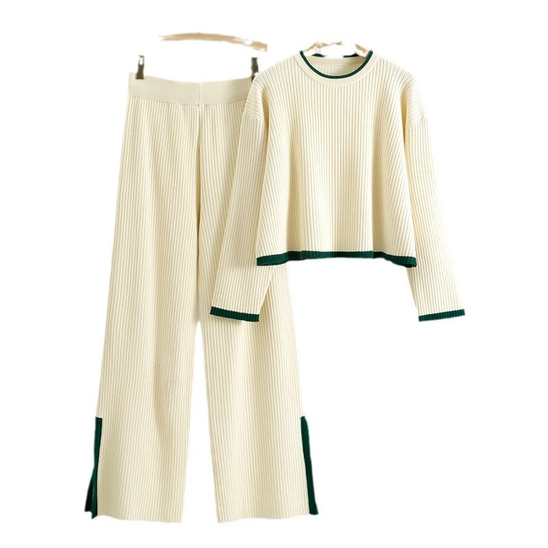 Glamorous Women's Knitting Autumn Two-piece Set Suits