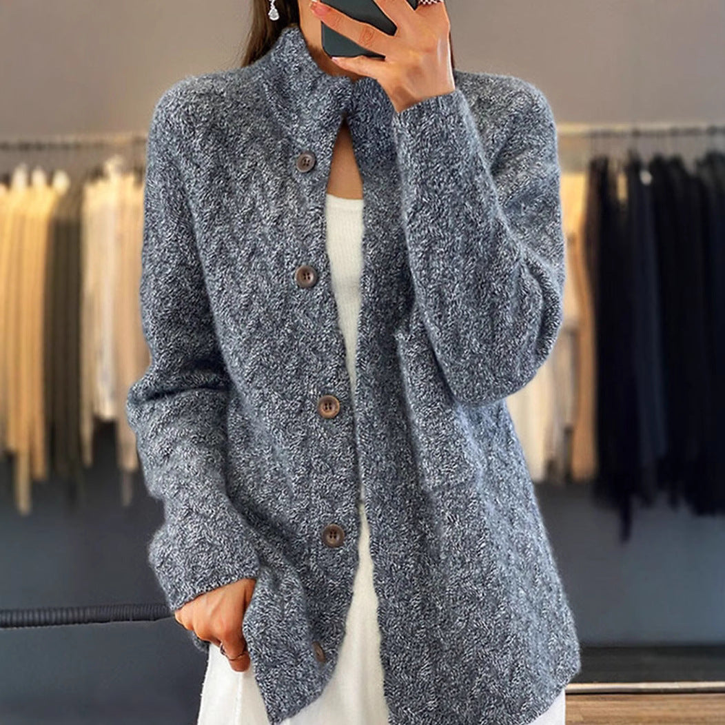 Women's Pure Bottoming Twist Knit Korean Style Tops
