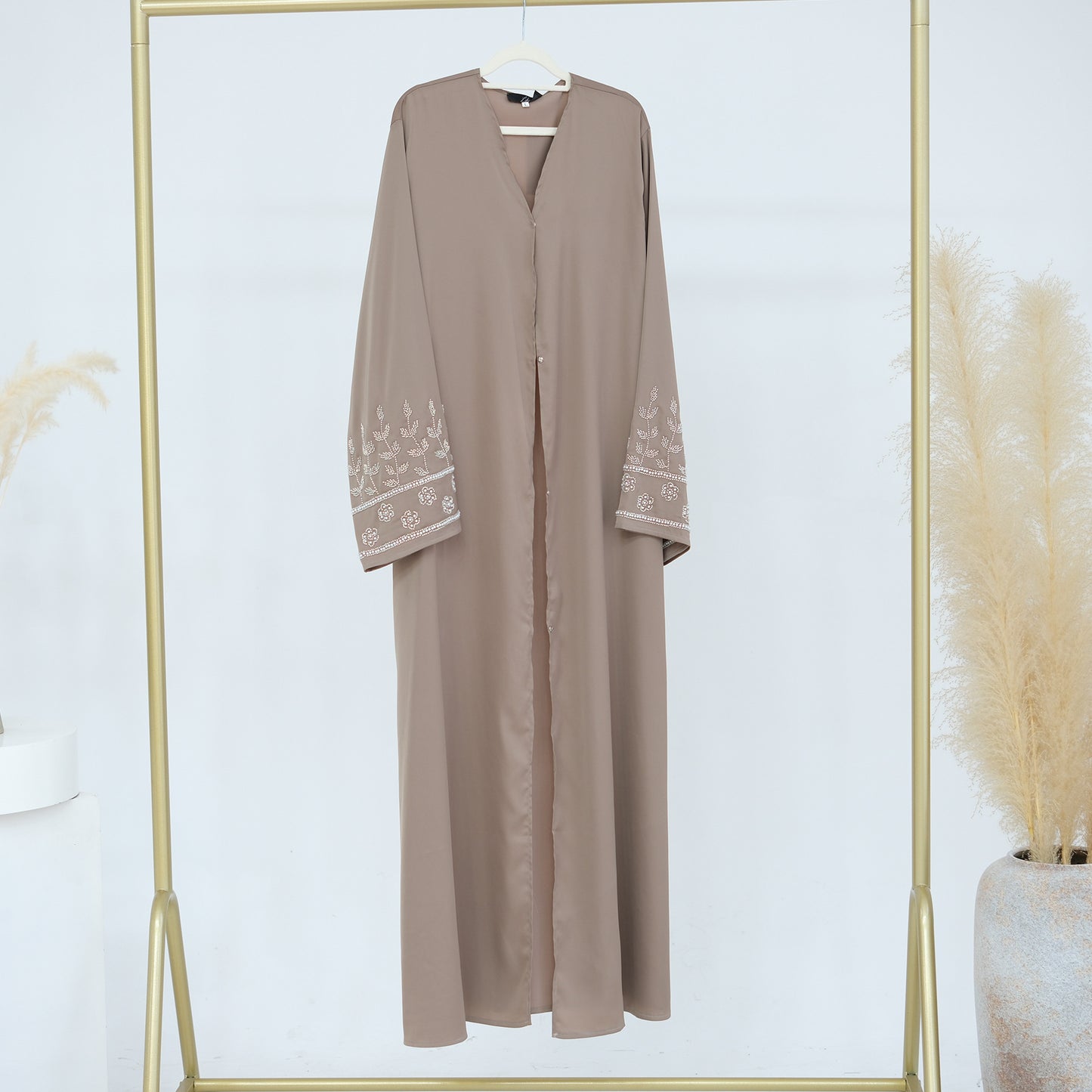 Daily Solid Color Handmade Beading Dress Dresses