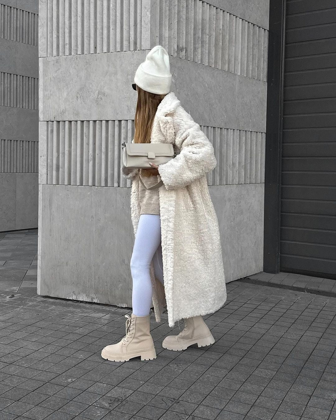 Women's Temperament Commute Long Sleeve Lapel Plush Coats