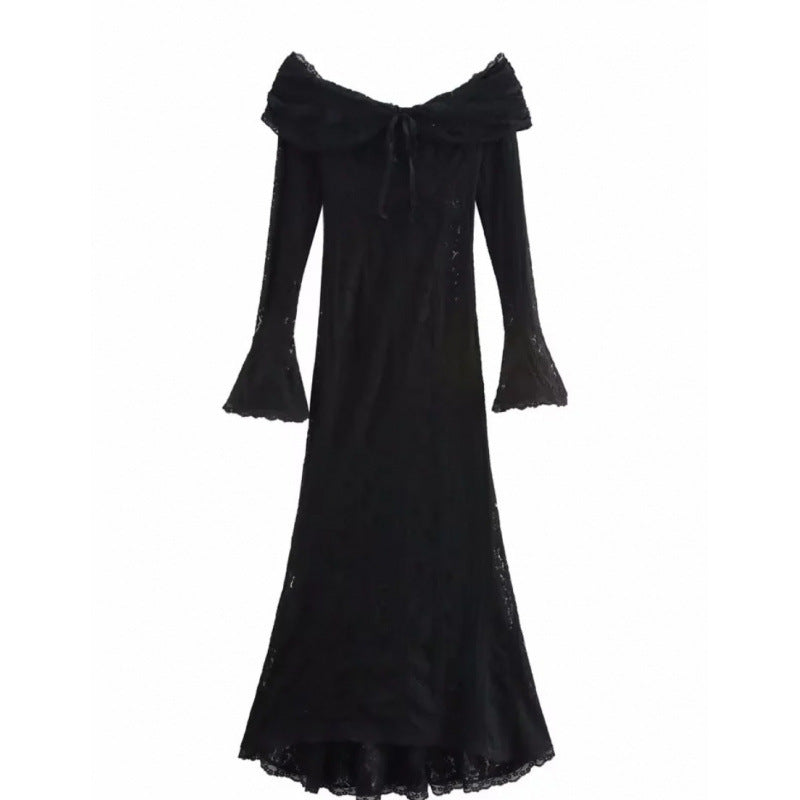 Women's Fashion Elegant Sexy Tube Lace Dress Tops