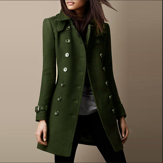 Women's Graceful Unique Hot Single Woolen Coats