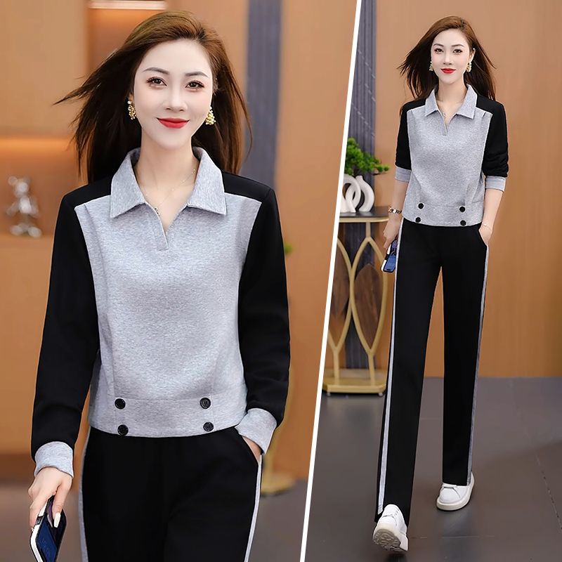 Lapel Sports Leisure Western Temperament Long Sleeves Trousers Fashion Casual Suit