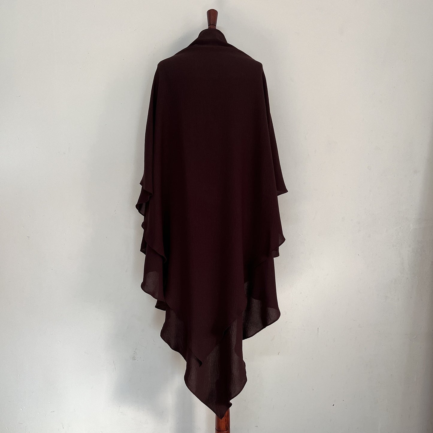 Classic Wave Pattern Shawl Scarf Splicing Dress