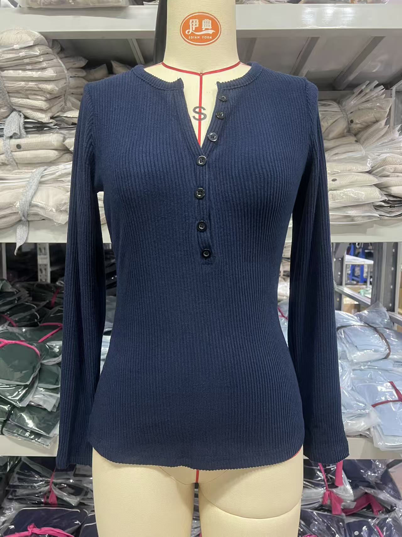 Women's Solid Color Slim Fit Slimming Versatile Long Sleeves Sweaters