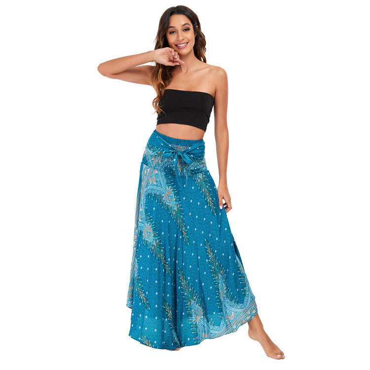Casual Thai Vacation Big Swing Belly Dress