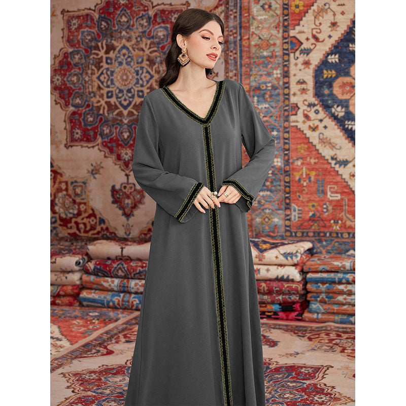 Women's With Label Temperament Loose Fashionable Embroidered Dress