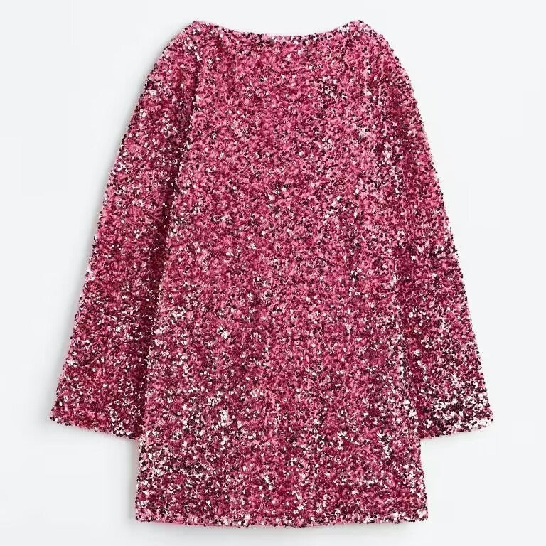 Women's Round Neck Long Sleeve Loose Sexy Dresses