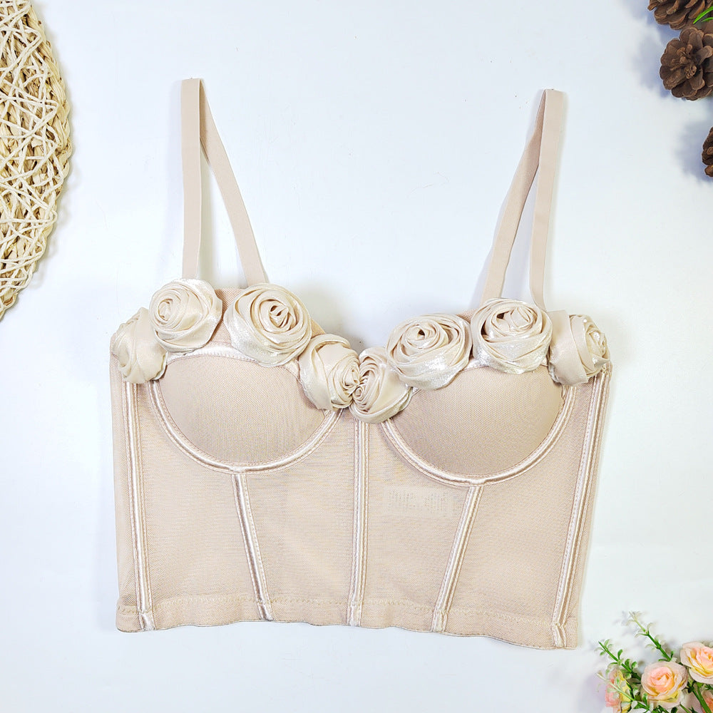 Outer Wear Mesh Beauty Back Underwear Tops