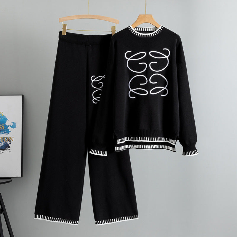 Women's Two-piece Autumn Fashion Casual Loose Simple Suits