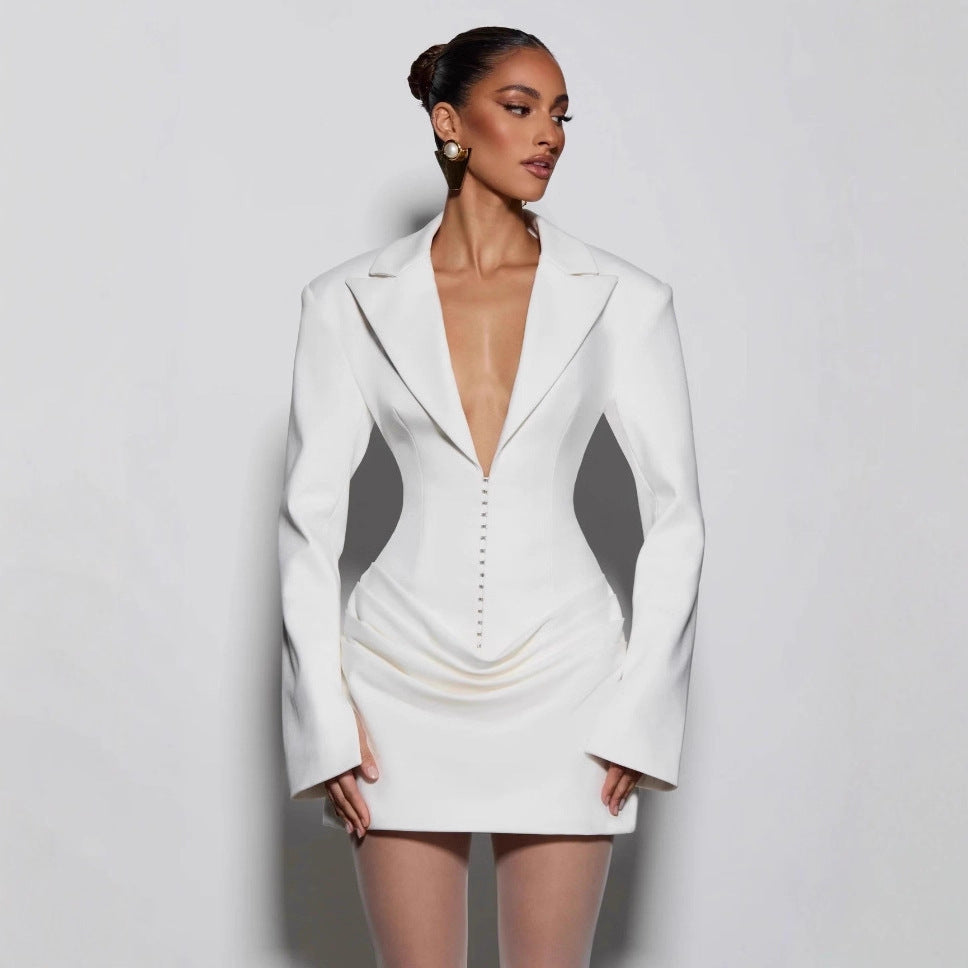 Temperament Bandage Long Sleeve Hot Dress Dresses