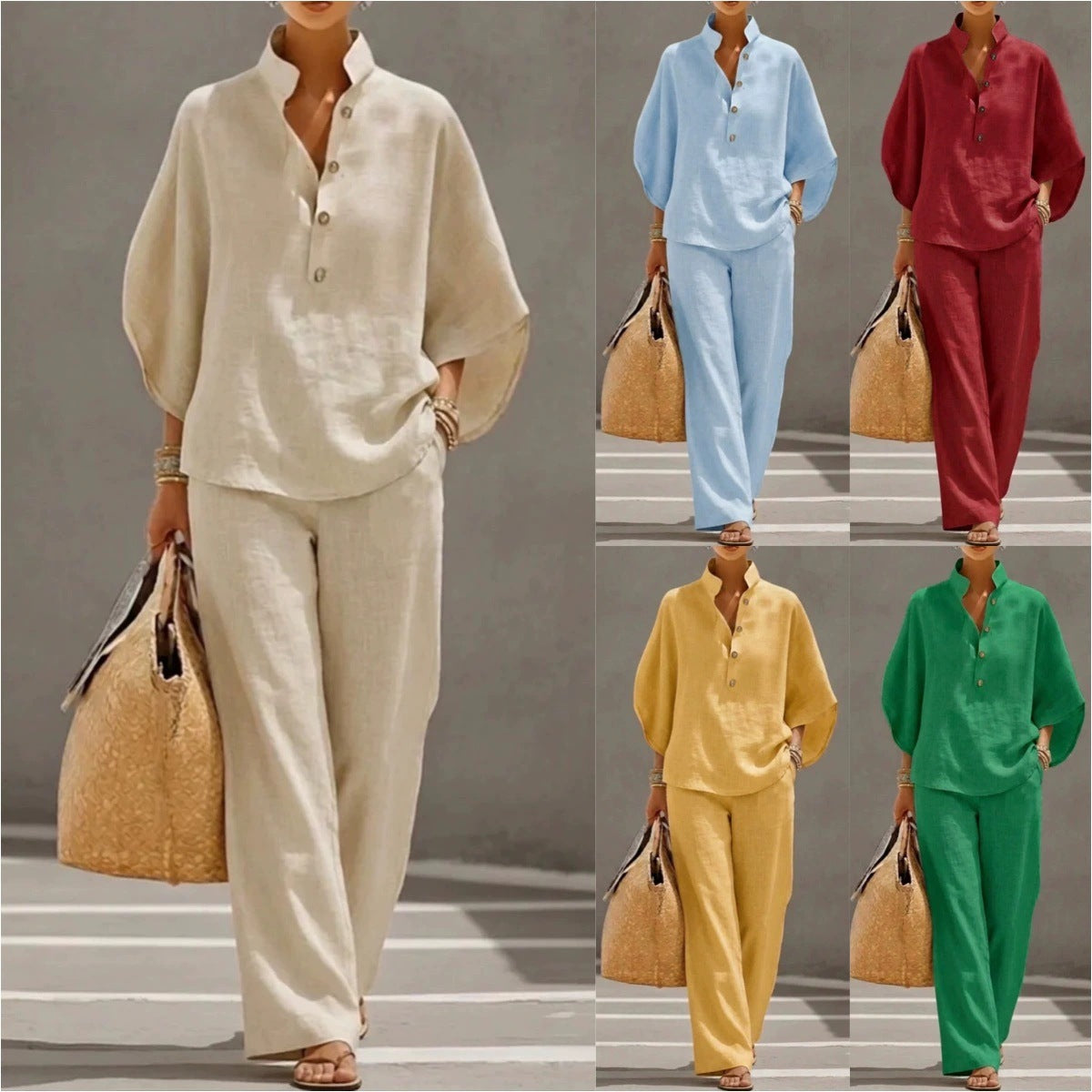 Pretty Women's Cotton Linen Shirt Urban Suits