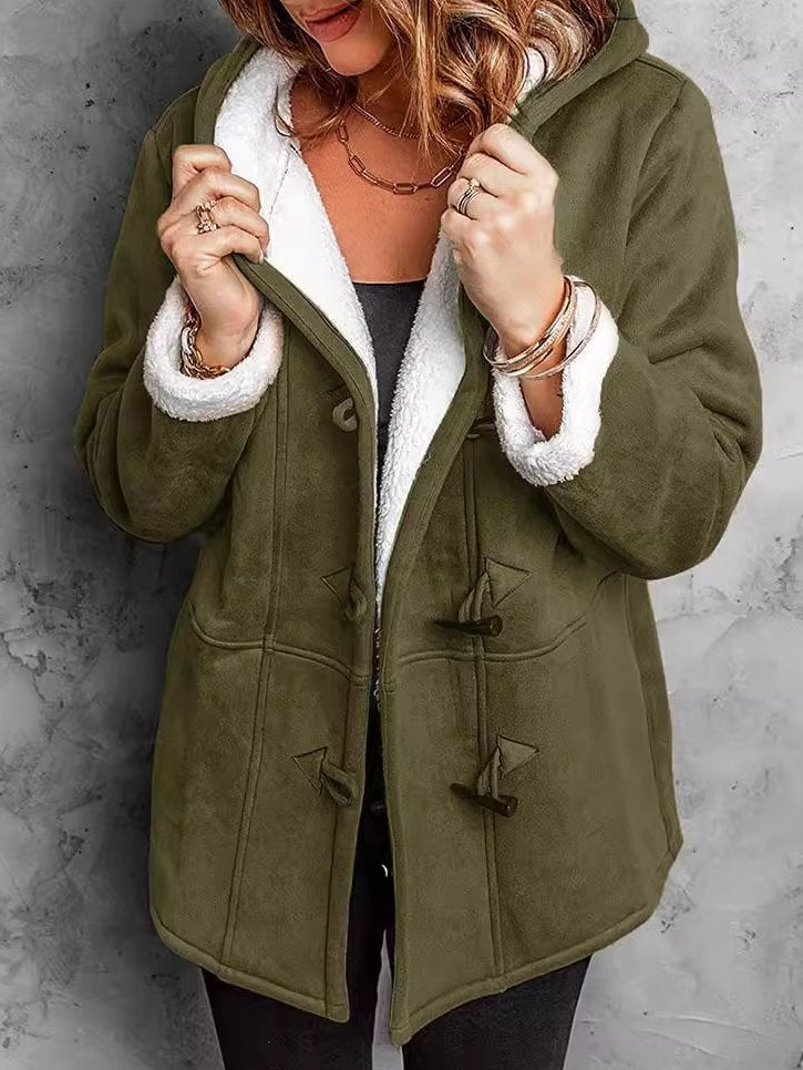 Women's Durable Mid-length Trench Overcoat Warm Coats