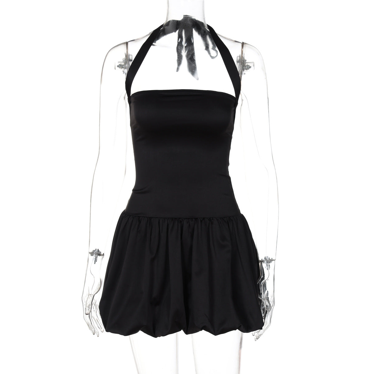 Autumn Sexy Bud Solid Color Close-fitting Dresses