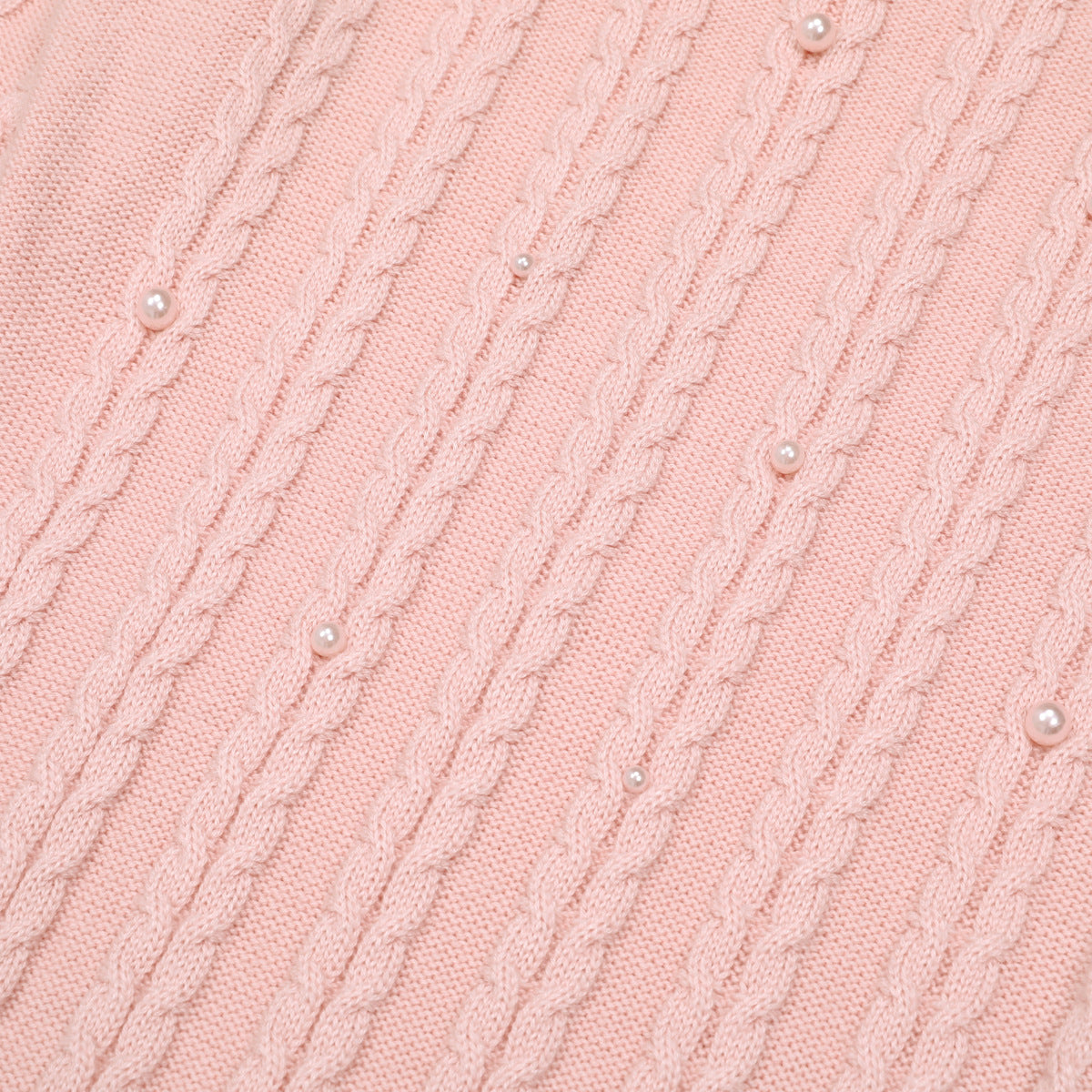 Fashion Wool Round Neck Nail Pearl Dresses