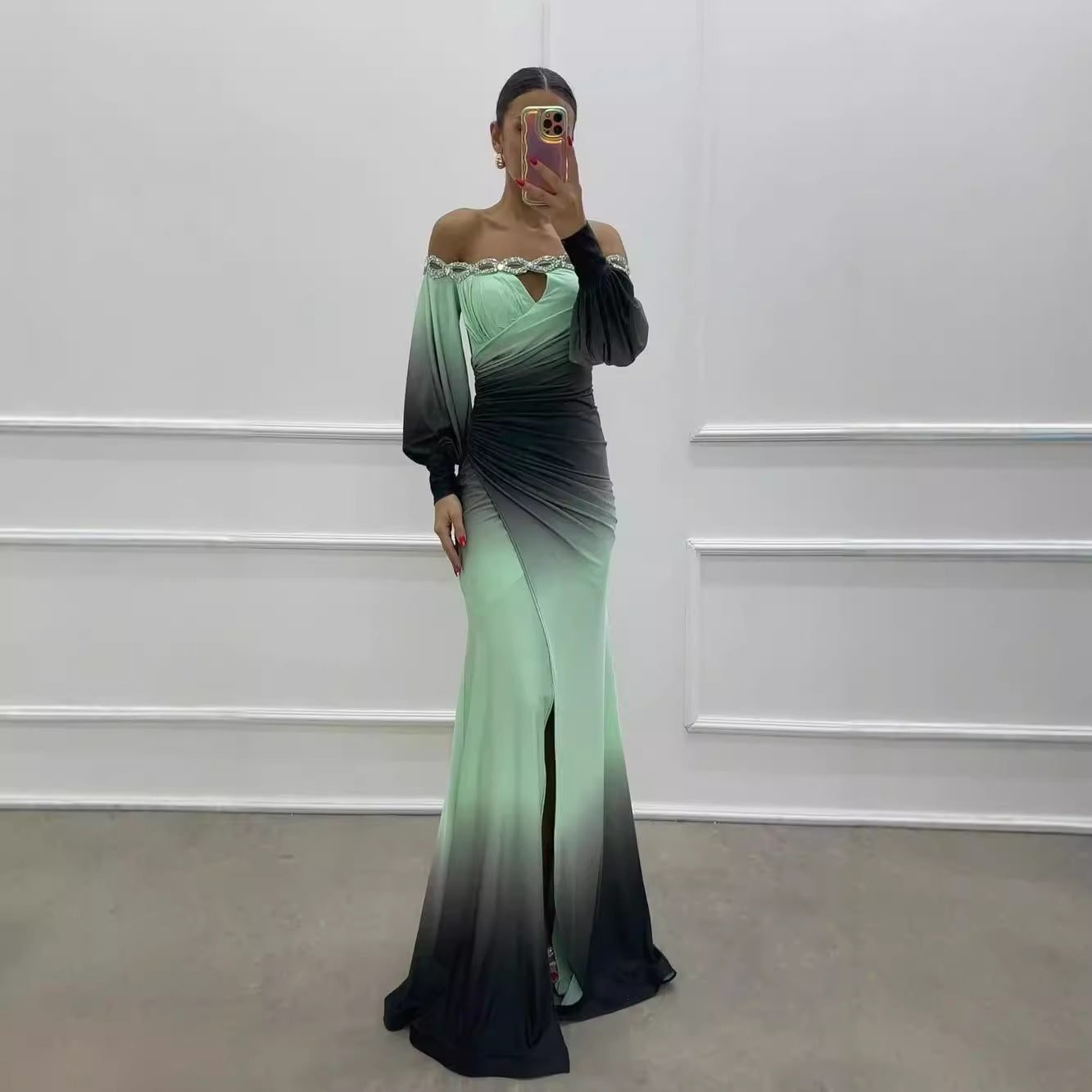 Party Sling Positioning Split Dress Casual Dresses