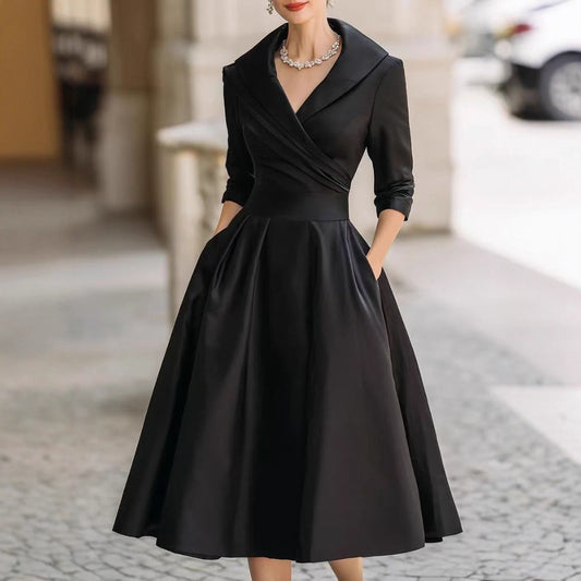 Women's Temperament Dress Slimming Elegant Long Sleeve Clothing