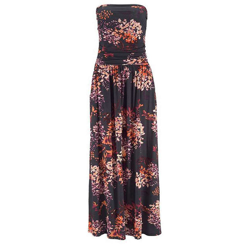 Women's Casual Summer Dress Wrapped Chest Dresses