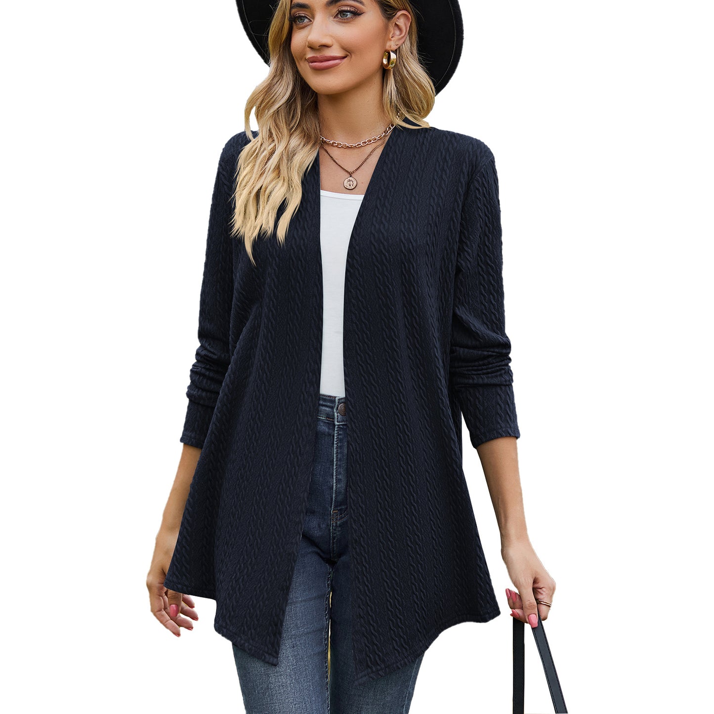 Women's Solid Color Long Sleeve Loose Coats