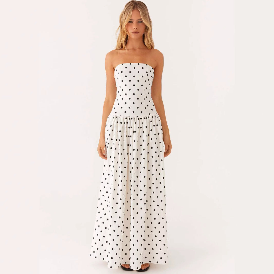 Women's Fashion Hot Printed Sexy Tube Dress