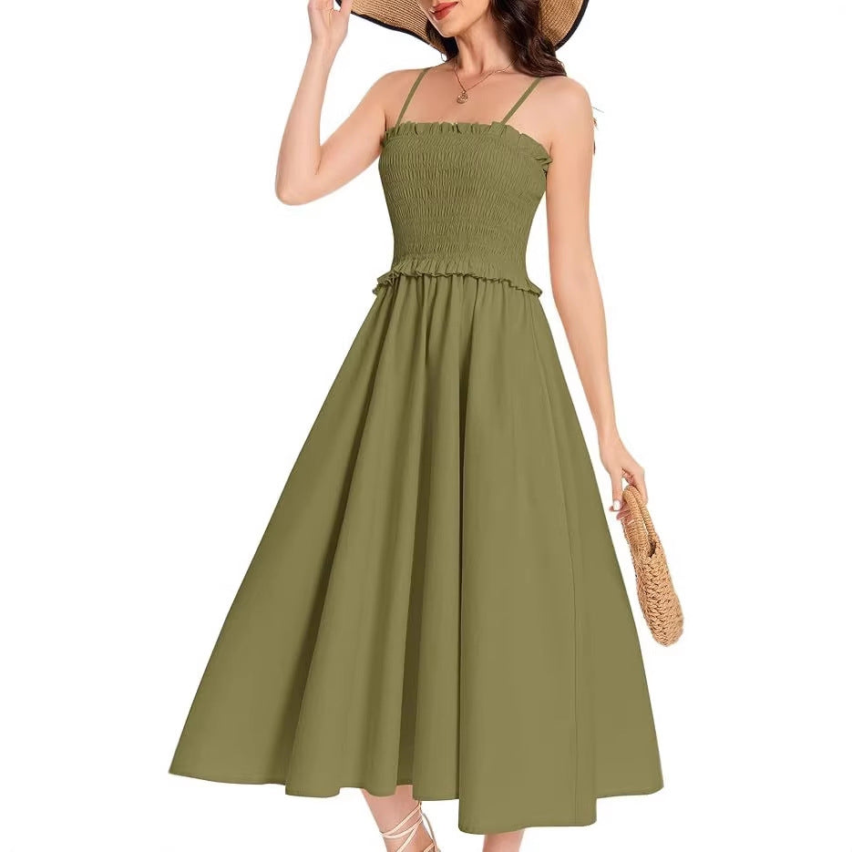 Women's French Style Vacation Elegant Strap Dress