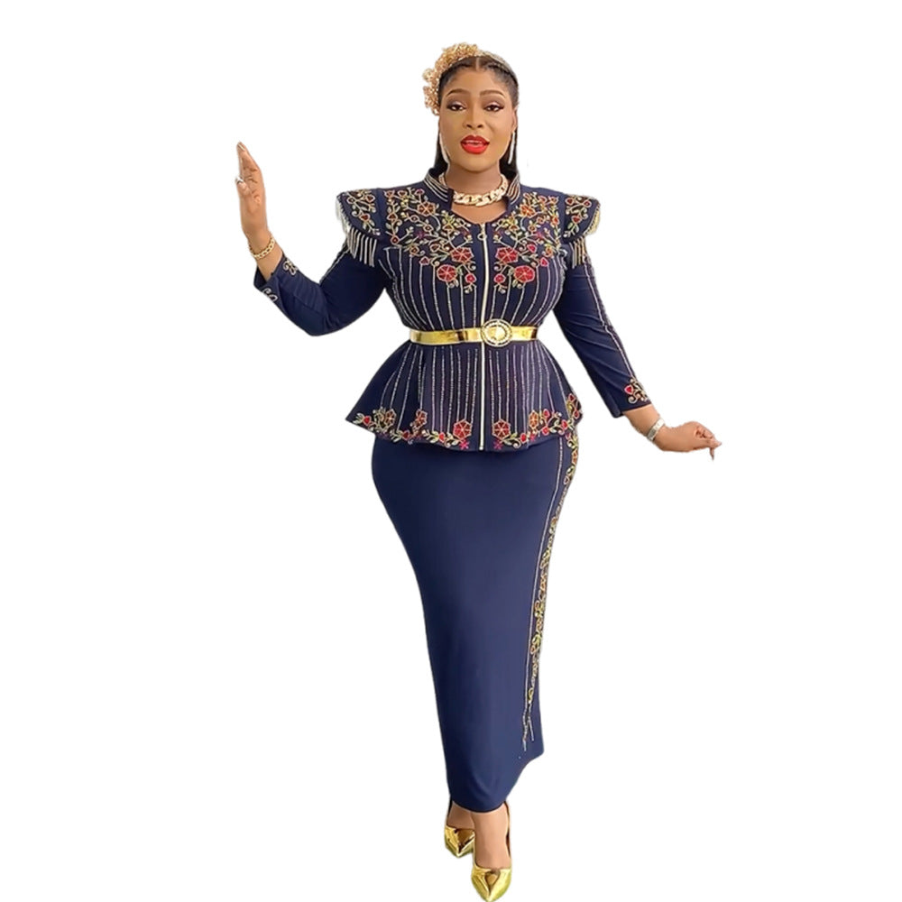 African Printed Dress For Woman Fashion Suits