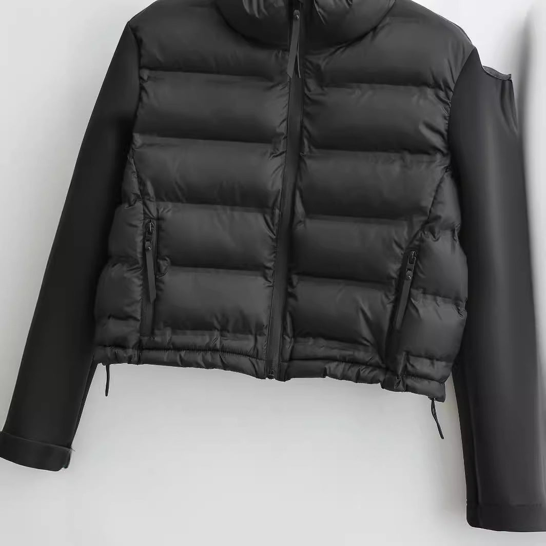 Women's Cool French Fashion Stitching Cotton Coats