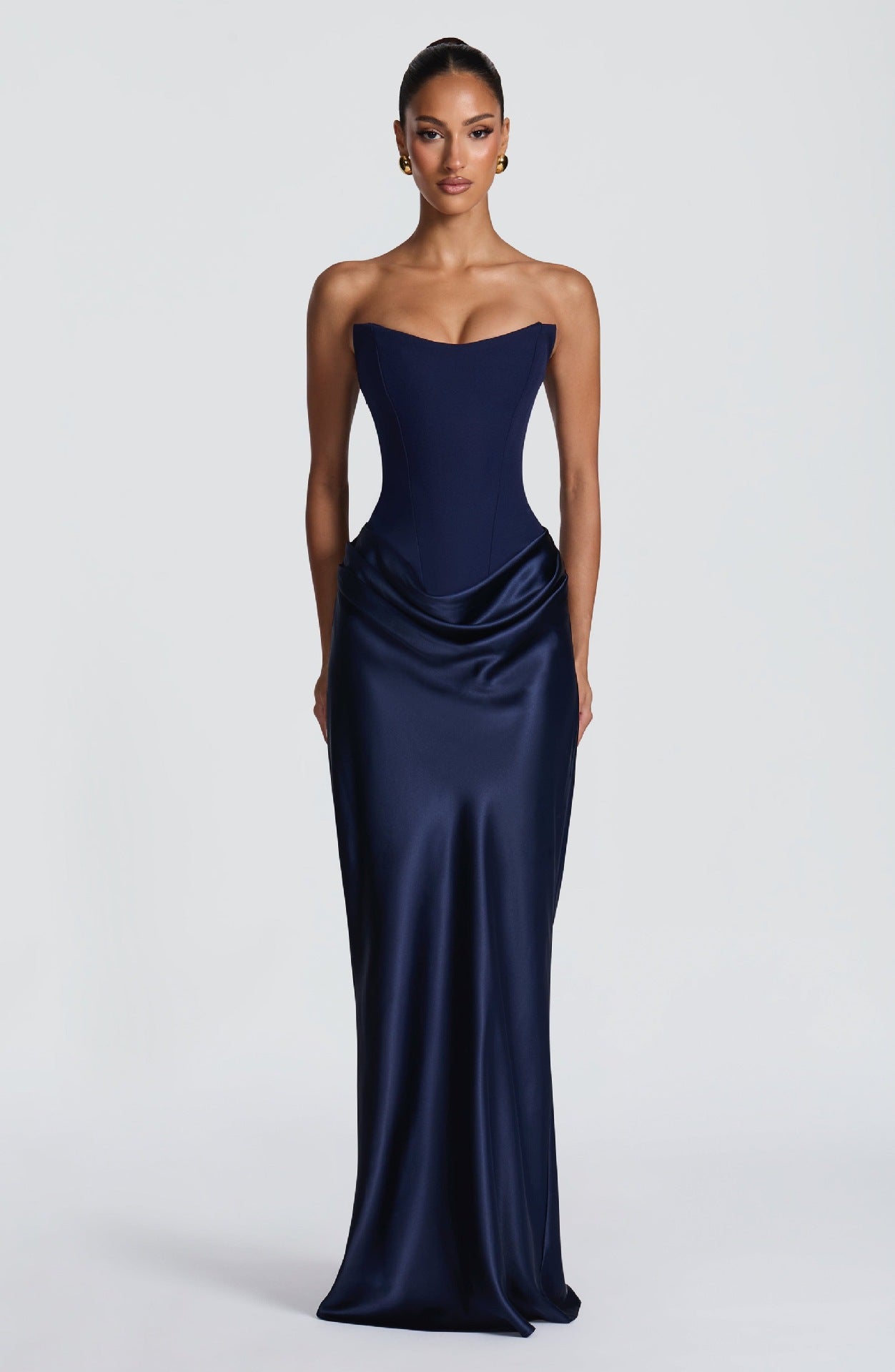 Women's Elegant Solid Color Sleeveless Slim Ribbon Stitching Hip Dress