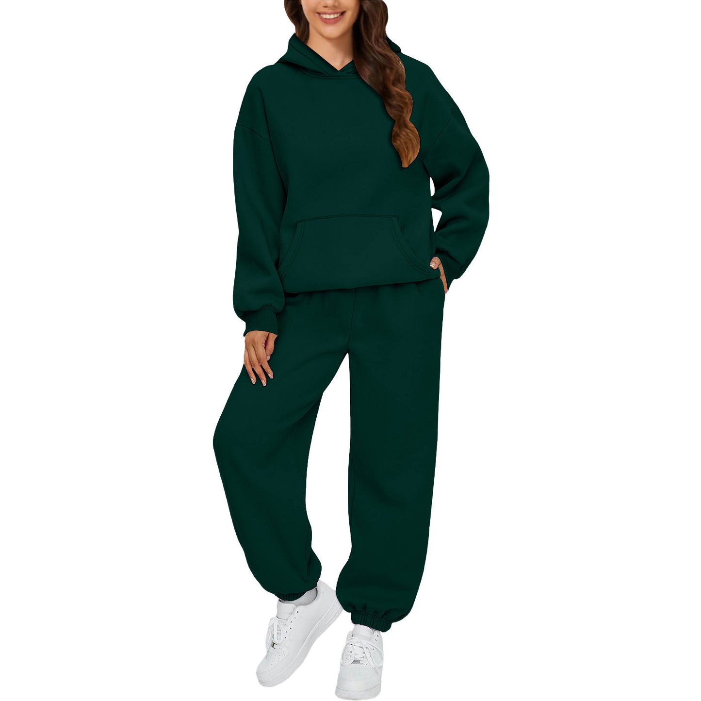 Versatile Elegant Women's Version Hooded Sport Fashion Casual Suit