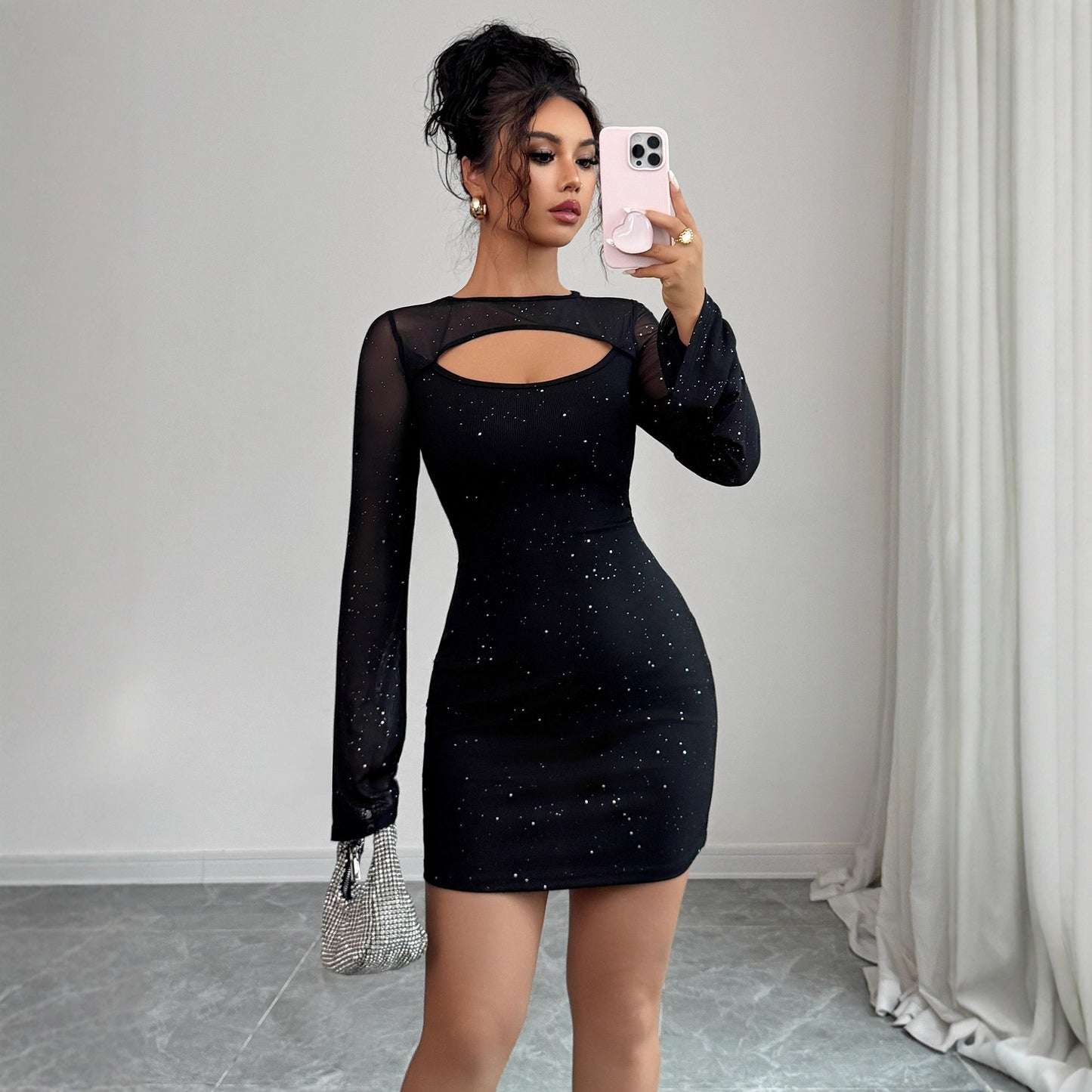 Women's Simple Fashion Style Shawl Long Sleeve Shorts