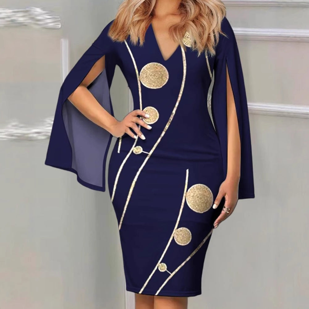 Women's Summer Round Neck Elegant Sexy Fashion Dress