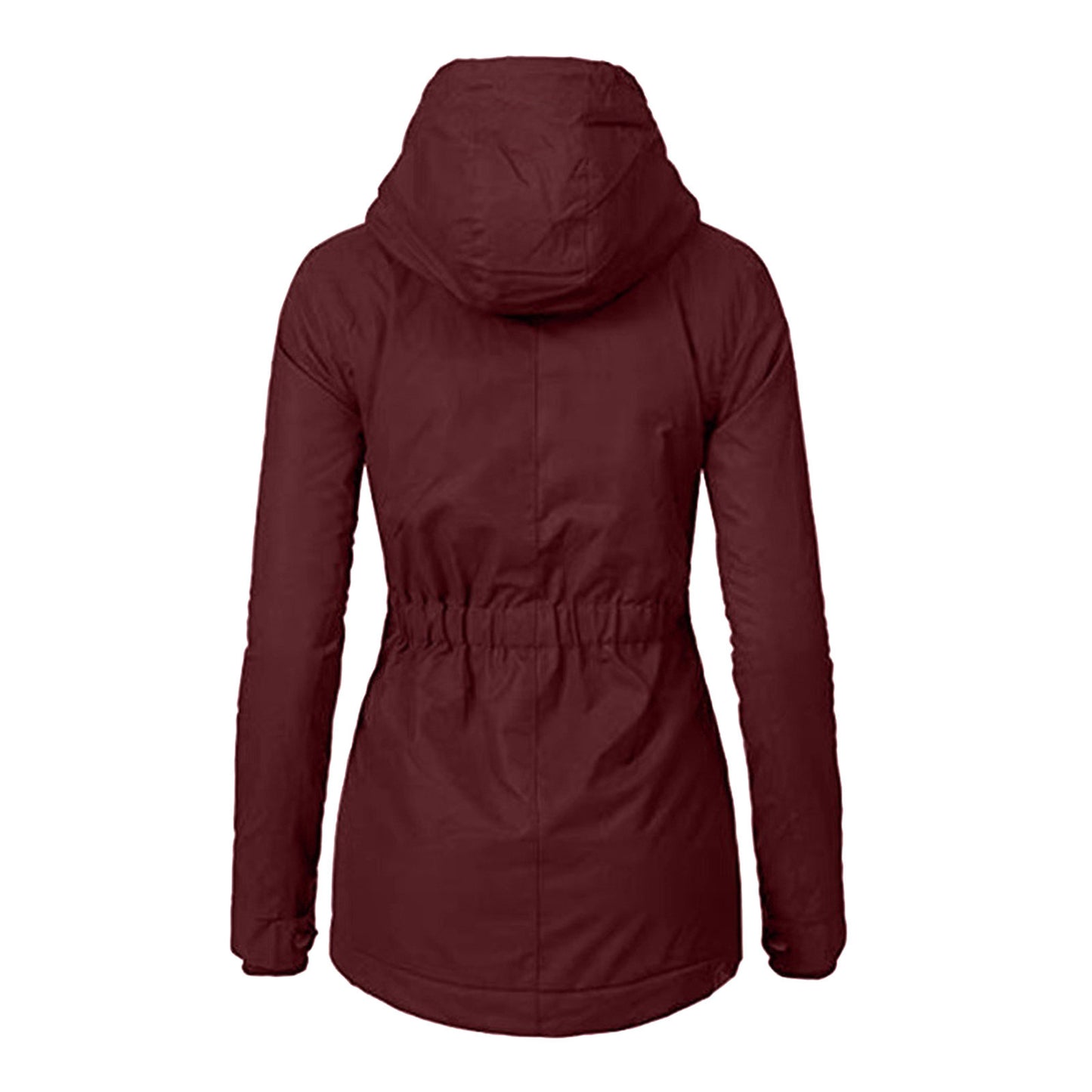 Women's Long Sleeve Zipper Pocket Thickened Colors Coats